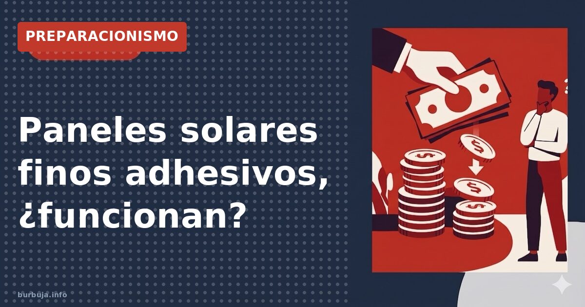 Paneles solares finos adhesivos, ¿funcionan?