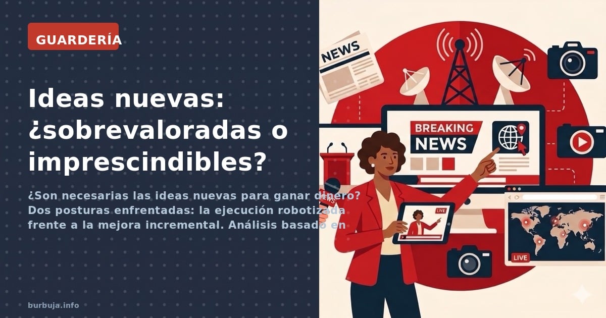 ¿Son necesarias las ideas nuevas para ganar dinero? Dos posturas enfrentadas: la ejecución robotizada frente a la mejora incr