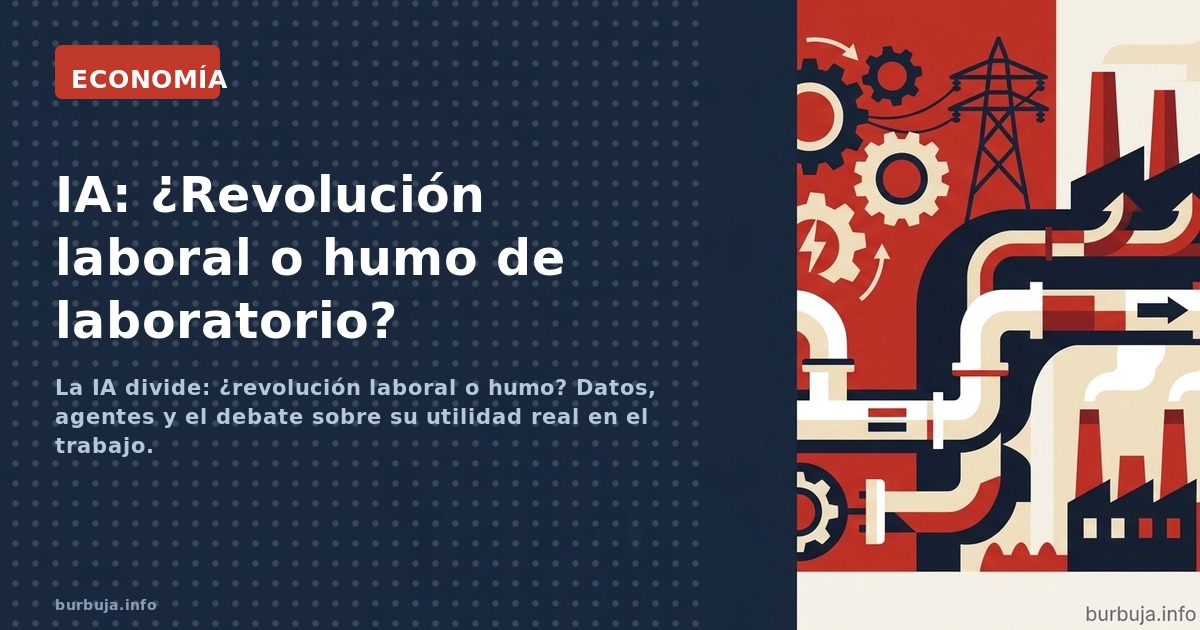 La IA divide: ¿revolución laboral o humo? Datos, agentes y el debate sobre su utilidad real en el trabajo.