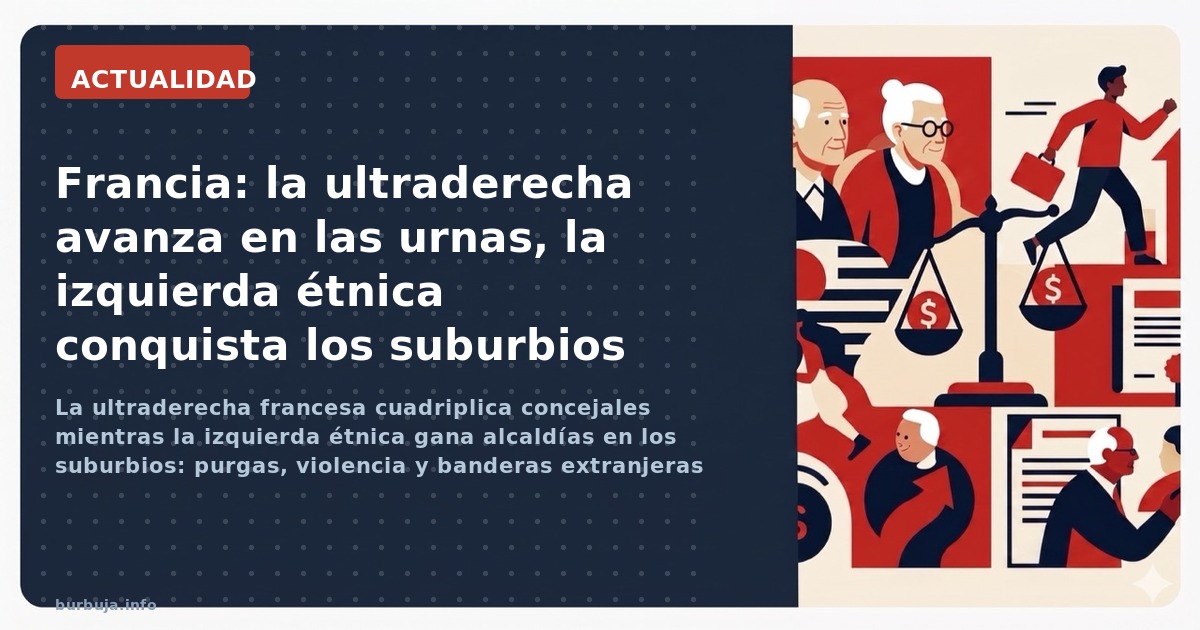 La ultraderecha francesa cuadriplica concejales mientras la izquierda étnica gana alcaldías en los suburbios: purgas, violenc