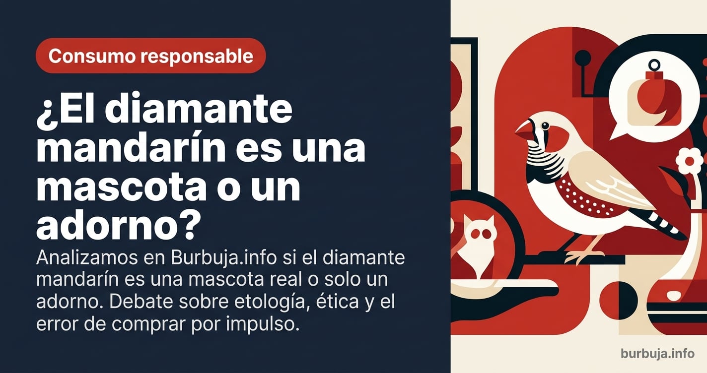 Ejemplar de diamante mandarín posado en una rama dentro de una jaula doméstica