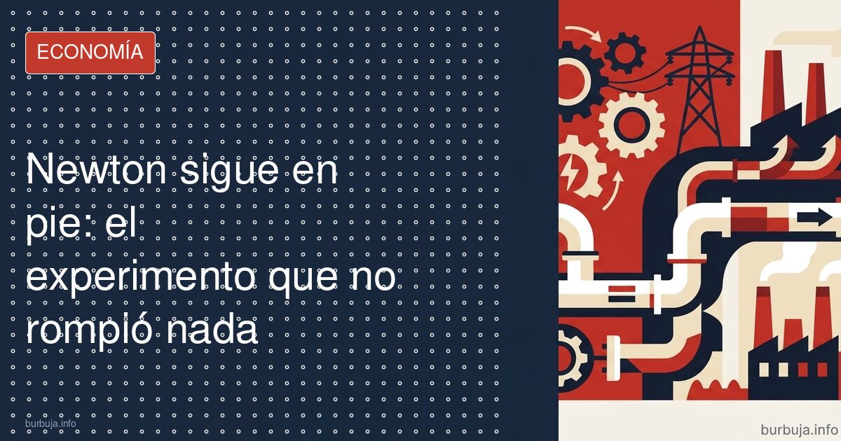 Newton sigue en pie: el experimento que no rompió nada
