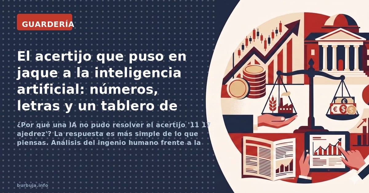 ¿Por qué una IA no pudo resolver el acertijo '11 17 ajedrez'? La respuesta es más simple de lo que piensas. Análisis del inge