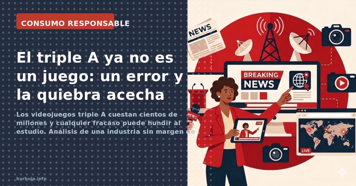 Los videojuegos triple A cuestan cientos de millones y cualquier fracaso puede hundir al estudio. Análisis de una industria s
