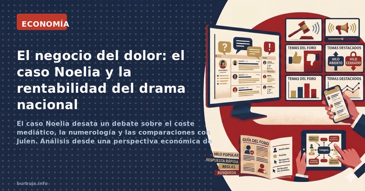 El caso Noelia desata un debate sobre el coste mediático, la numerología y las comparaciones con Julen. Análisis desde una pe