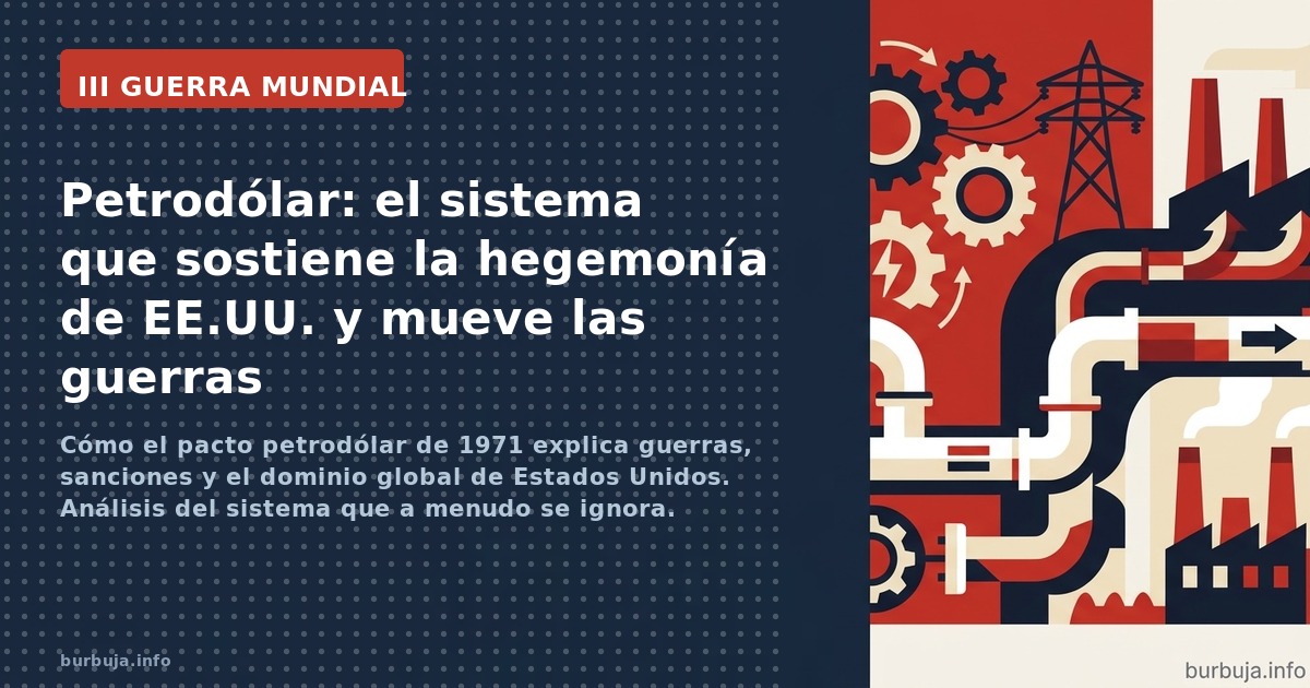 Cómo el pacto petrodólar de 1971 explica guerras, sanciones y el dominio global de Estados Unidos. Análisis del sistema que a