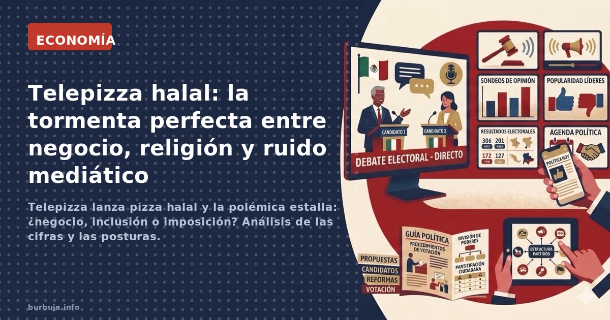 Telepizza lanza pizza halal y la polémica estalla: ¿negocio, inclusión o imposición? Análisis de las cifras y las posturas.