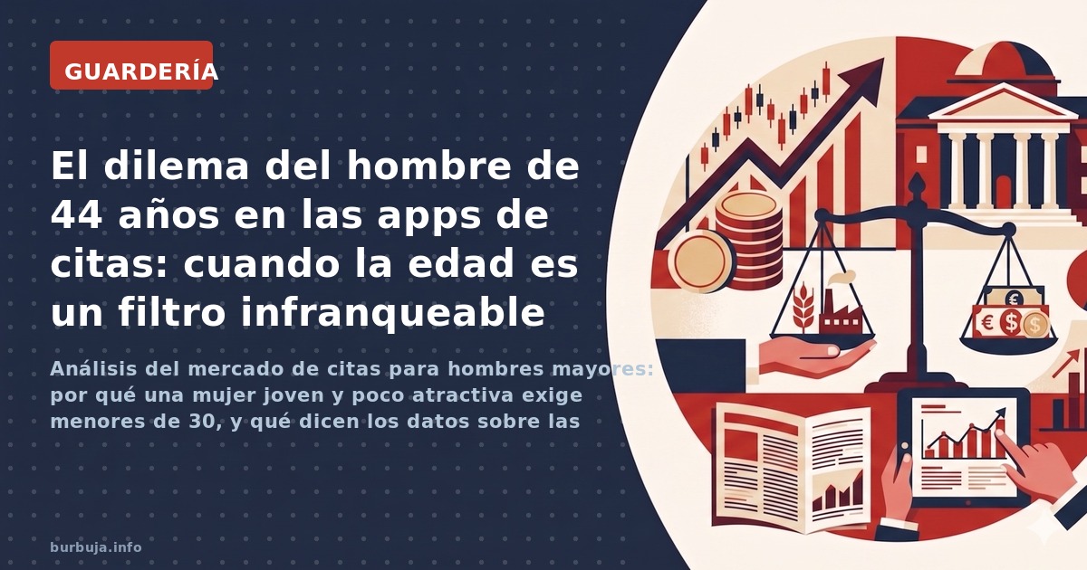 Análisis del mercado de citas para hombres mayores: por qué una mujer joven y poco atractiva exige menores de 30, y qué dicen