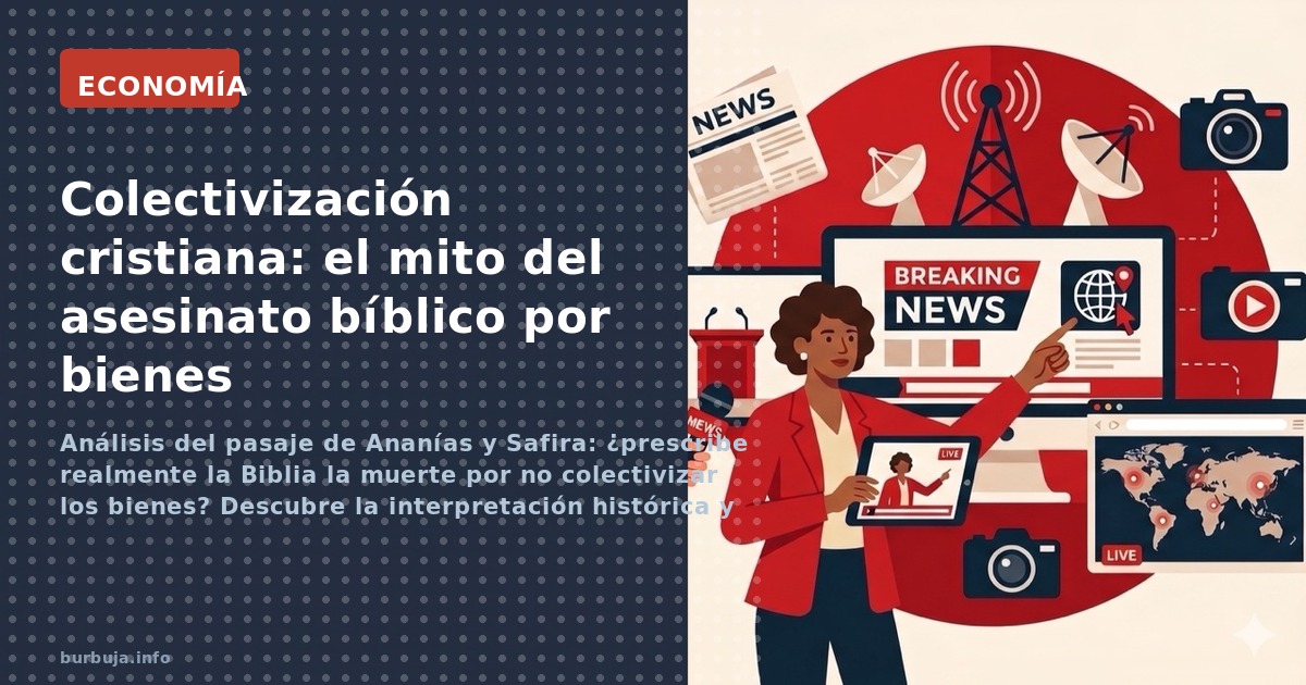 Análisis del pasaje de Ananías y Safira: ¿prescribe realmente la Biblia la muerte por no colectivizar los bienes? Descubre la