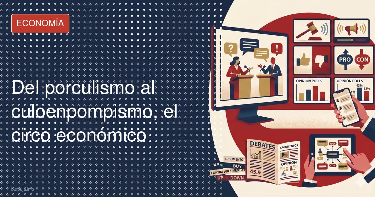 Del porculismo al culoenpompismo, el circo económico