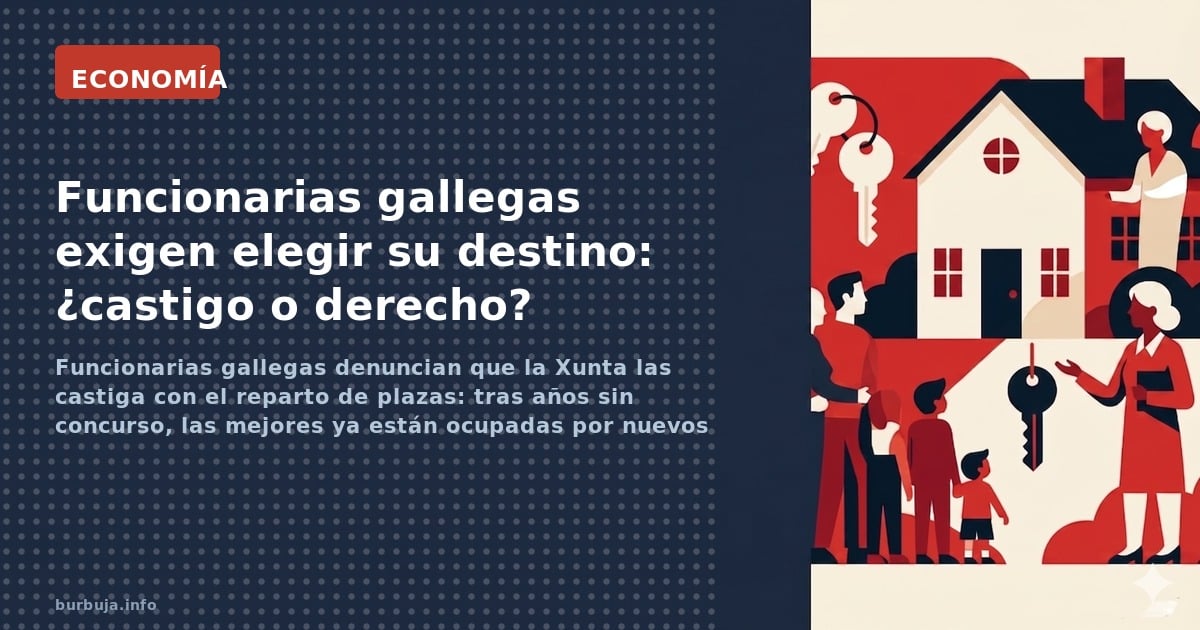 Funcionarias gallegas denuncian que la Xunta las castiga con el reparto de plazas: tras años sin concurso, las mejores ya est