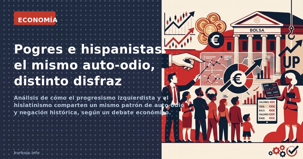 Análisis de cómo el progresismo izquierdista y el hislatinismo comparten un mismo patrón de auto-odio y negación histórica, s