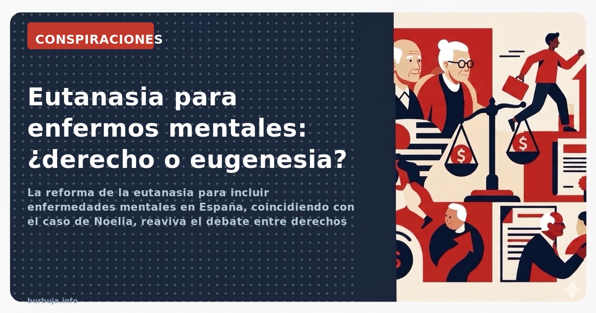La reforma de la eutanasia para incluir enfermedades mentales en España, coincidiendo con el caso de Noelia, reaviva el debat