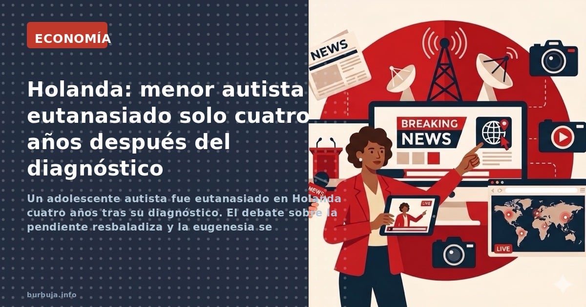 Un adolescente autista fue eutanasiado en Holanda cuatro años tras su diagnóstico. El debate sobre la pendiente resbaladiza y