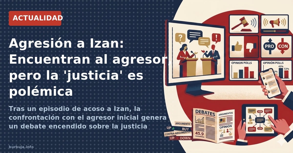 Tras un episodio de acoso a Izan, la confrontación con el agresor inicial genera un debate encendido sobre la justicia vigila