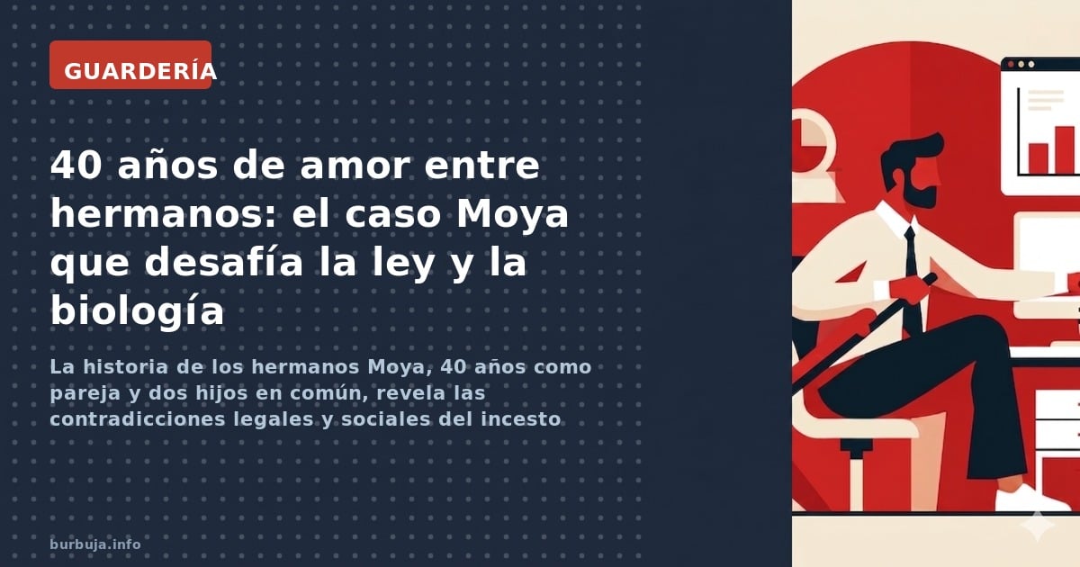 La historia de los hermanos Moya, 40 años como pareja y dos hijos en común, revela las contradicciones legales y sociales del