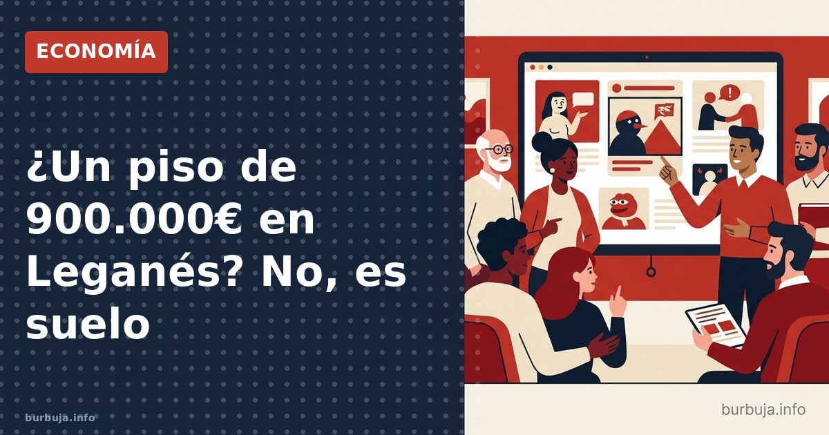 ¿Un piso de 900.000€ en Leganés? No, es suelo