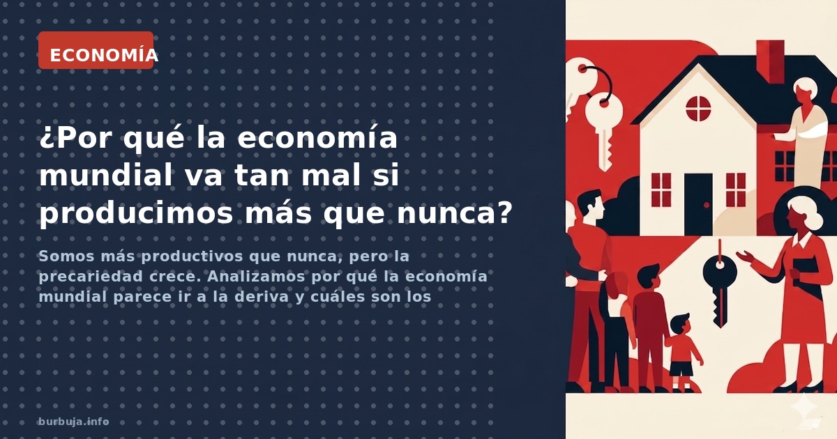 Somos más productivos que nunca, pero la precariedad crece. Analizamos por qué la economía mundial parece ir a la deriva y cu