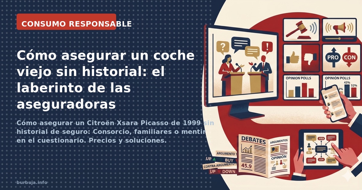 Cómo asegurar un Citroën Xsara Picasso de 1999 sin historial de seguro: Consorcio, familiares o mentir en el cuestionario. Pr