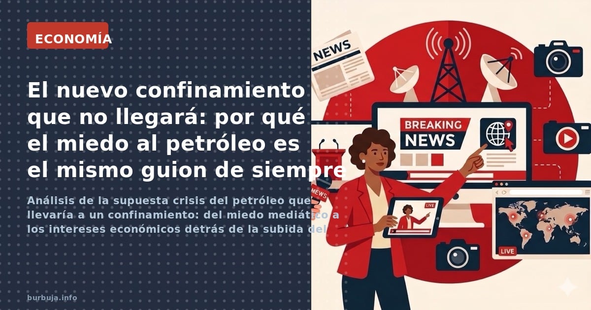 Análisis de la supuesta crisis del petróleo que llevaría a un confinamiento: del miedo mediático a los intereses económicos d