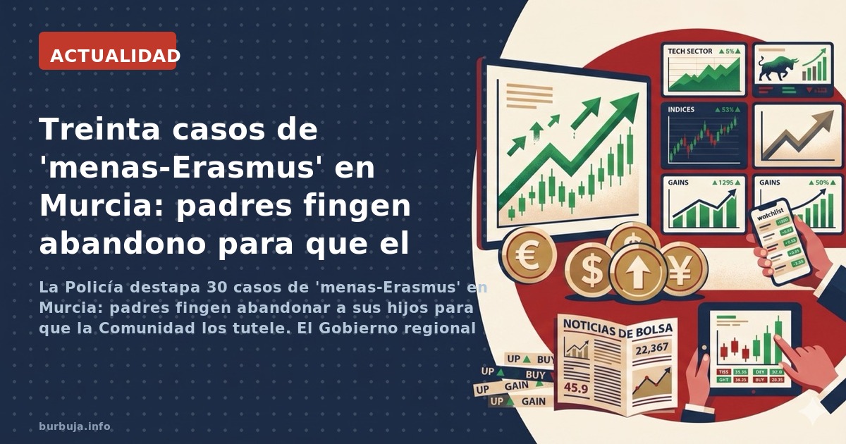 La Policía destapa 30 casos de 'menas-Erasmus' en Murcia: padres fingen abandonar a sus hijos para que la Comunidad los tutel