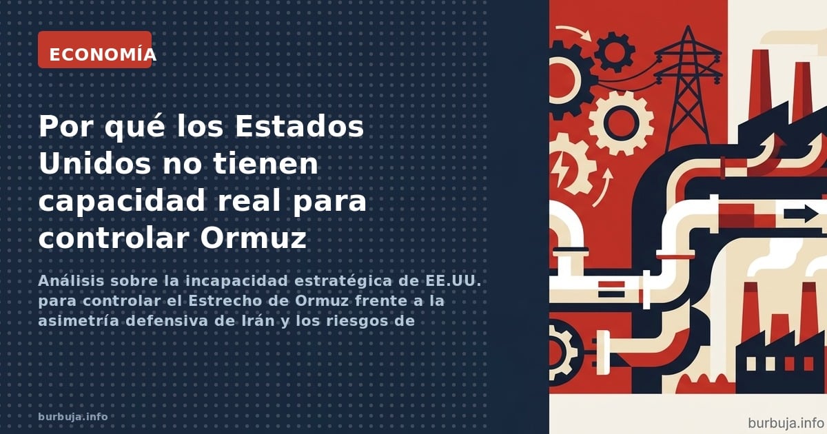 Análisis sobre la incapacidad estratégica de EE.UU. para controlar el Estrecho de Ormuz frente a la asimetría defensiva de Ir