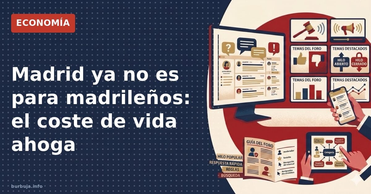 Madrid se vuelve inasequible para sus residentes