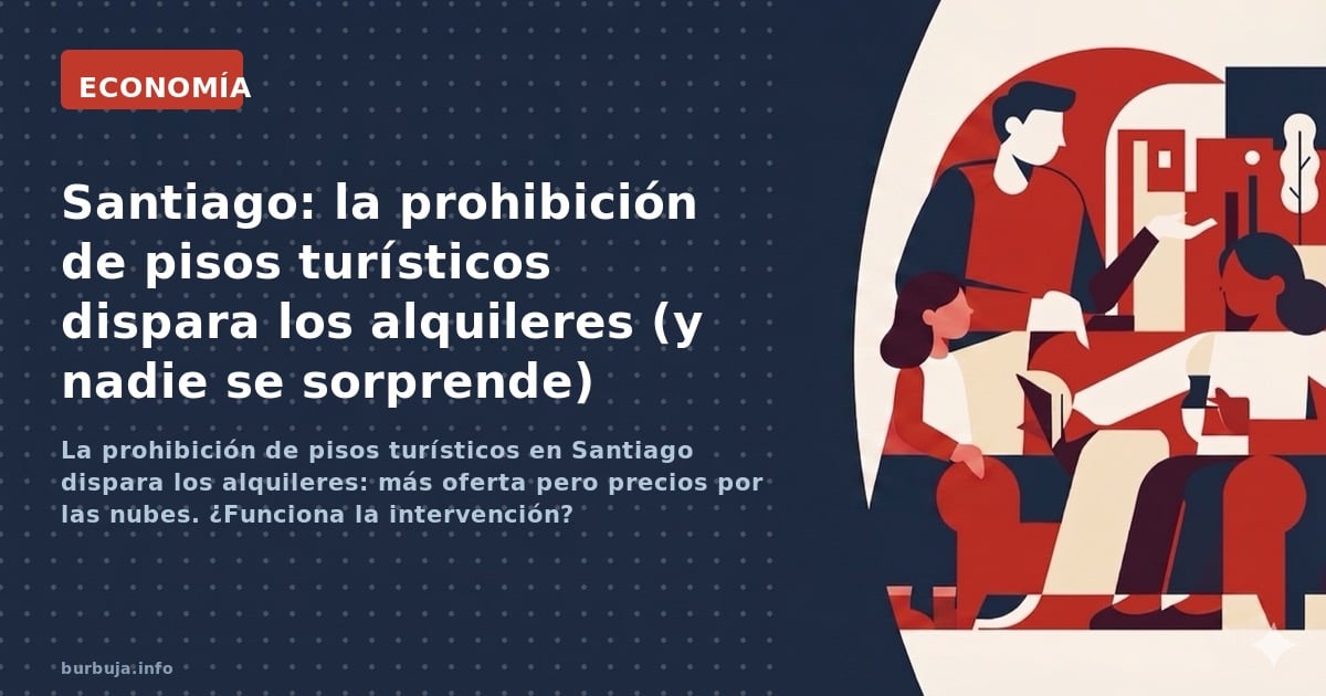 La prohibición de pisos turísticos en Santiago dispara los alquileres: más oferta pero precios por las nubes. ¿Funciona la in