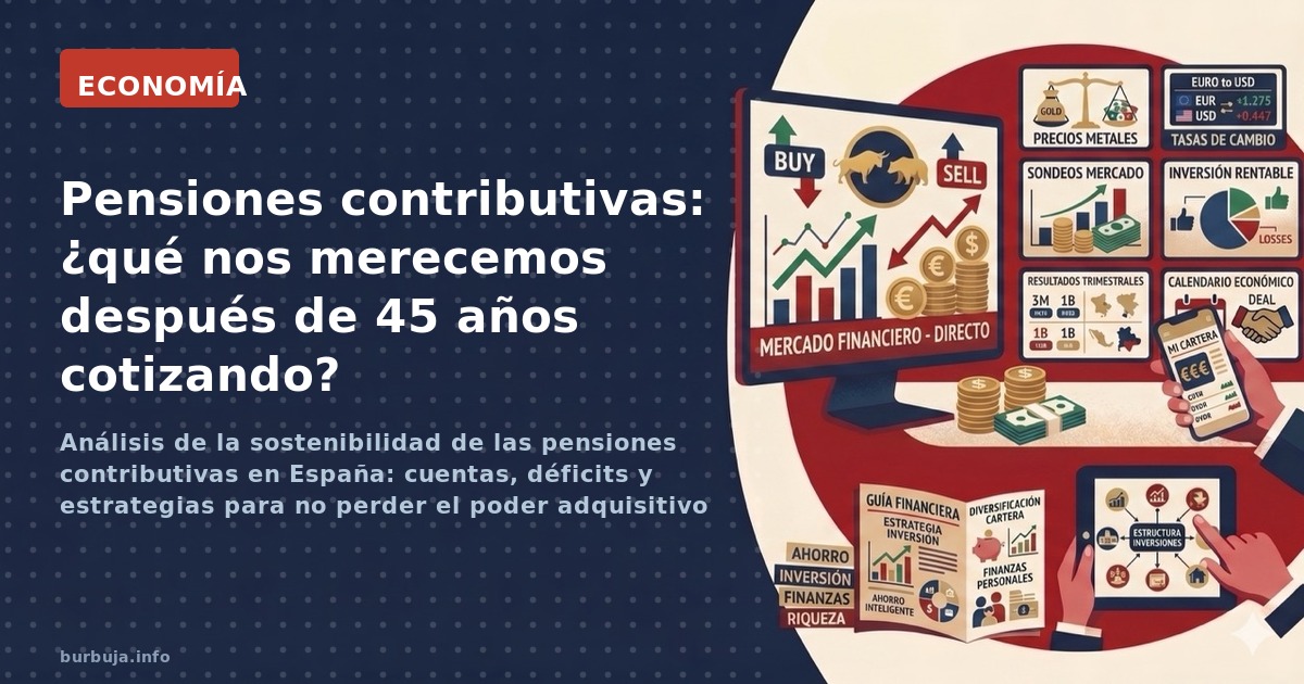 Análisis de la sostenibilidad de las pensiones contributivas en España: cuentas, déficits y estrategias para no perder el pod