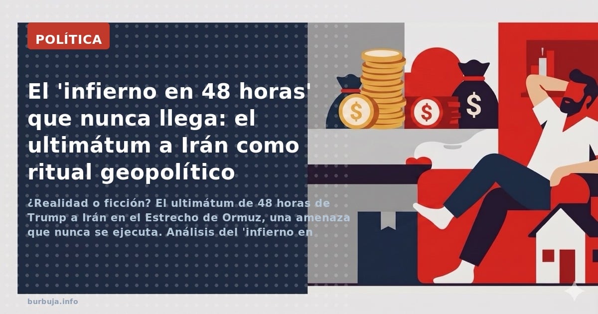 ¿Realidad o ficción? El ultimátum de 48 horas de Trump a Irán en el Estrecho de Ormuz, una amenaza que nunca se ejecuta. Anál
