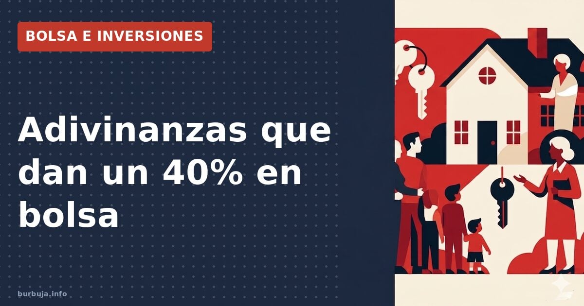 Terminal bursátil con gráficos de velas en verde y rojo sobre fondo oscuro, ilustrando las adivinanzas bursátiles