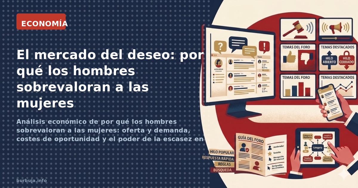 Análisis económico de por qué los hombres sobrevaloran a las mujeres: oferta y demanda, costes de oportunidad y el poder de l