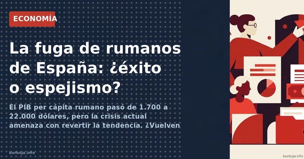 El PIB rumano pasó de 1.700 a 22.000 dólares y miles volvieron. Pero la crisis de 2025-2026 amenaza con revertir el exodo. Da