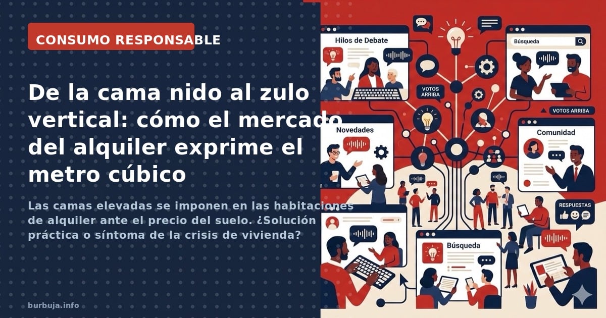 Las camas elevadas se imponen en las habitaciones de alquiler ante el precio del suelo. ¿Solución práctica o síntoma de la cr