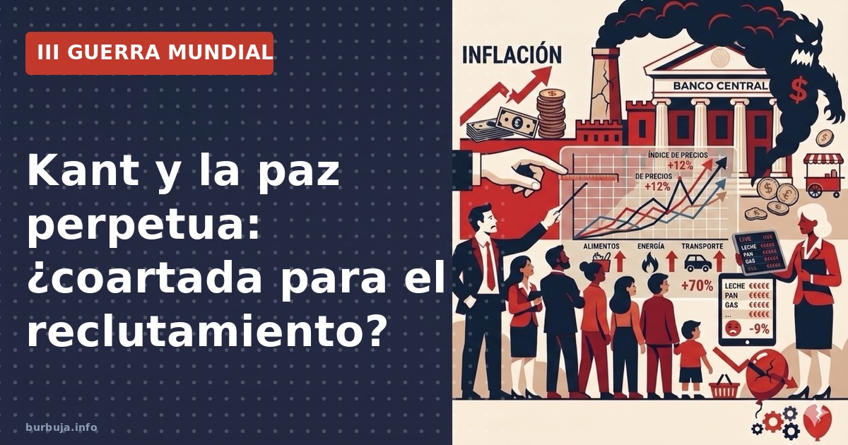Jesús G. Maestro acusa: la Alemania de Kant usa la paz perpetua como máscara para reclutar jóvenes. Ironía y dato histórico e
