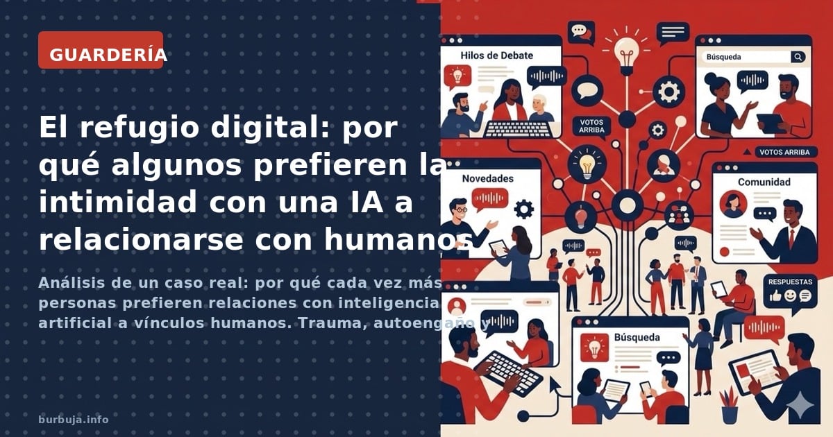 Análisis de un caso real: por qué cada vez más personas prefieren relaciones con inteligencia artificial a vínculos humanos. 