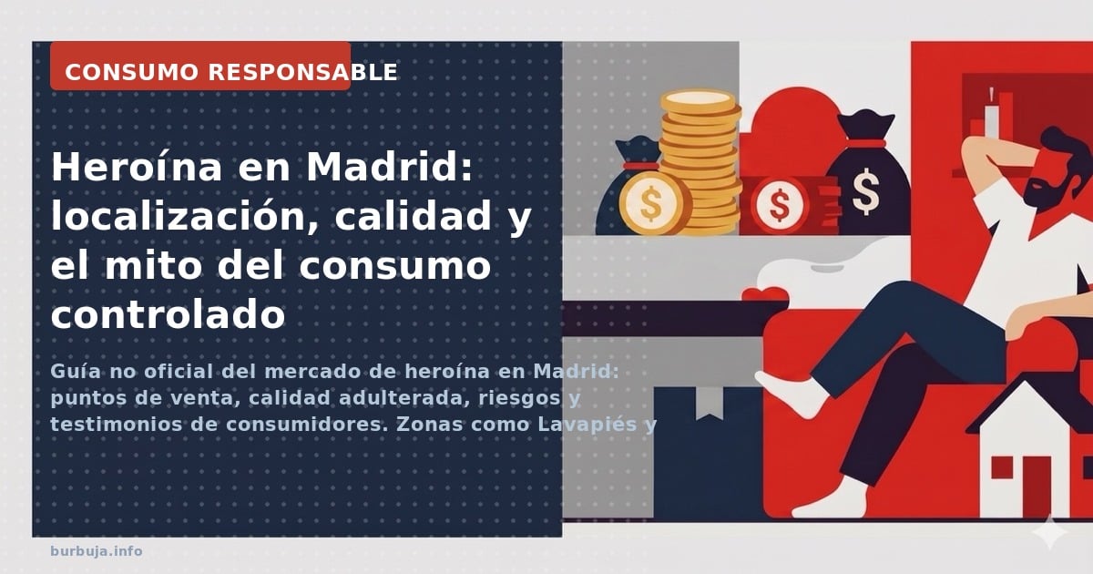Guía no oficial del mercado de heroína en Madrid: puntos de venta, calidad adulterada, riesgos y testimonios de consumidores.