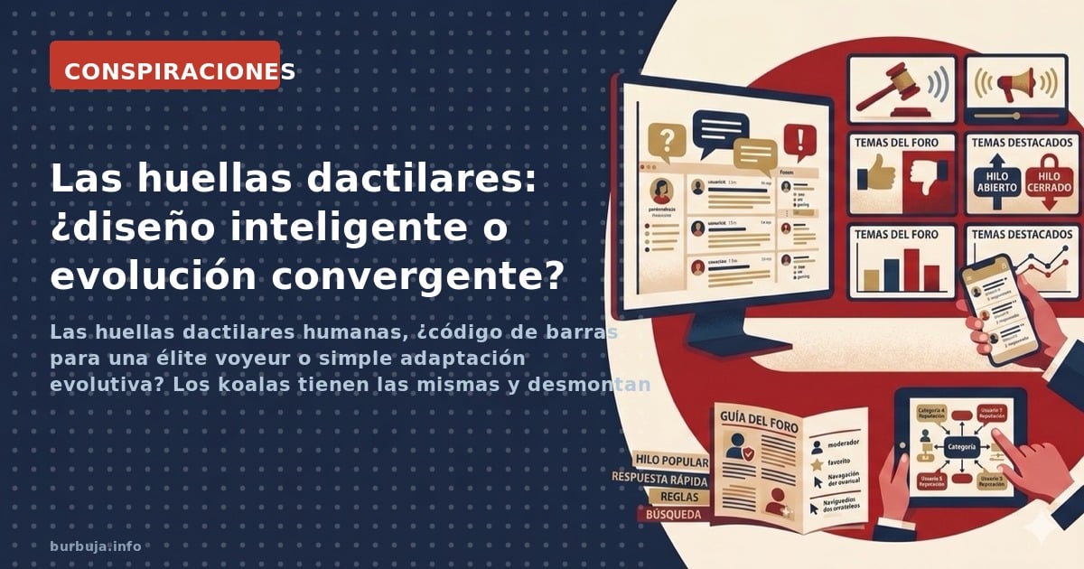 Las huellas dactilares humanas, ¿código de barras para una élite voyeur o simple adaptación evolutiva? Los koalas tienen las 