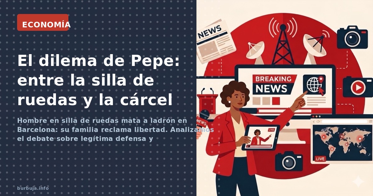 Hombre en silla de ruedas mata a ladrón en Barcelona: su familia reclama libertad. Analizamos el debate sobre legítima defens