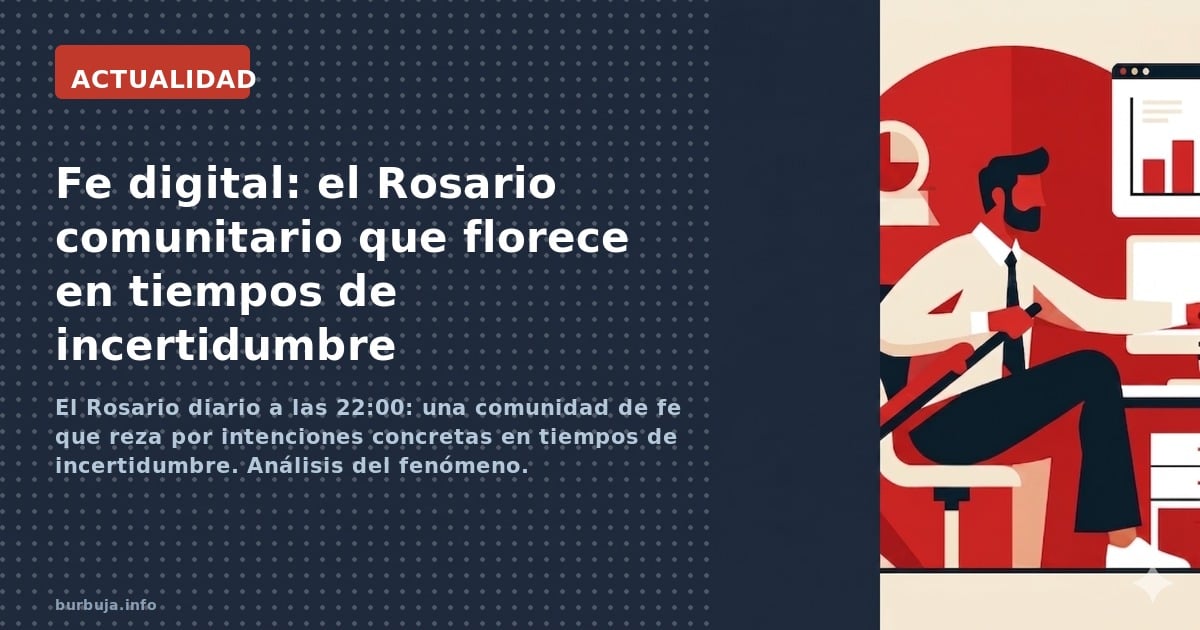 El Rosario diario a las 22:00: una comunidad de fe que reza por intenciones concretas en tiempos de incertidumbre. Análisis d