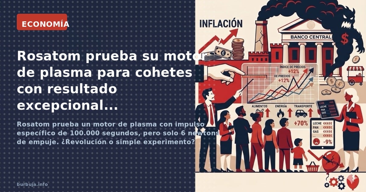 Rosatom prueba un motor de plasma con impulso específico de 100.000 segundos, pero solo 6 newtons de empuje. ¿Revolución o si