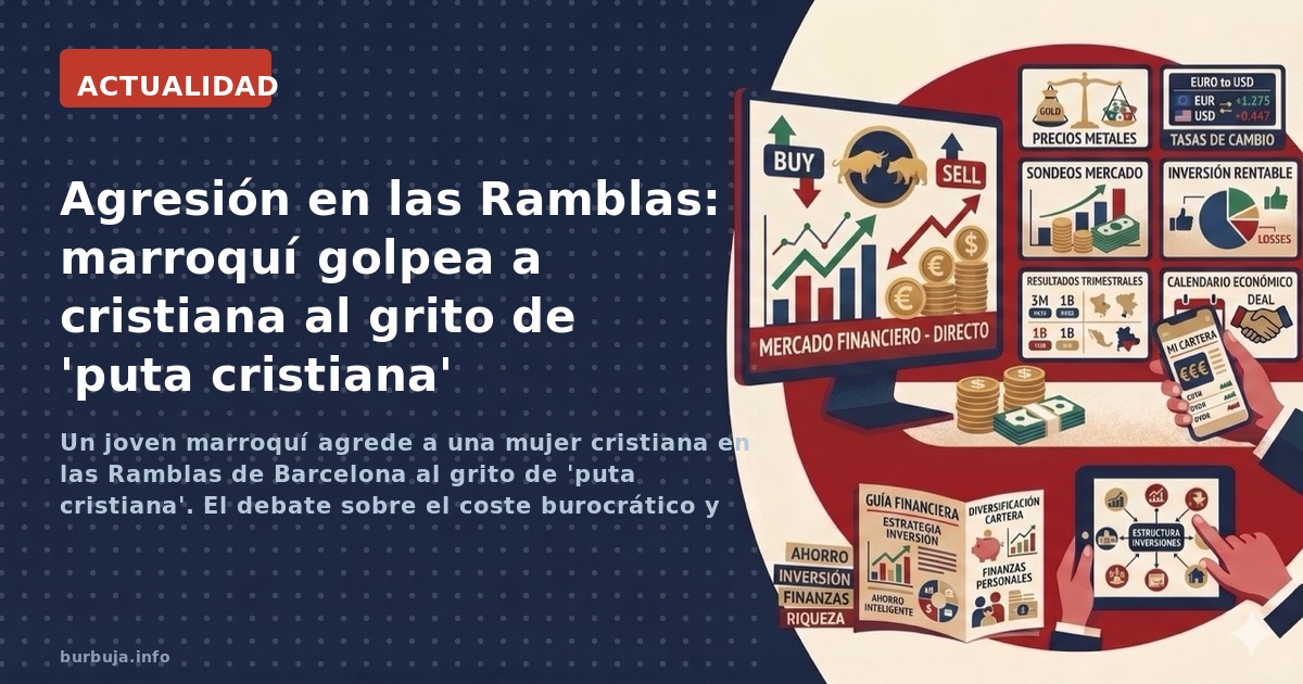 Un joven marroquí agrede a una mujer cristiana en las Ramblas de Barcelona al grito de 'puta cristiana'. El debate sobre el c