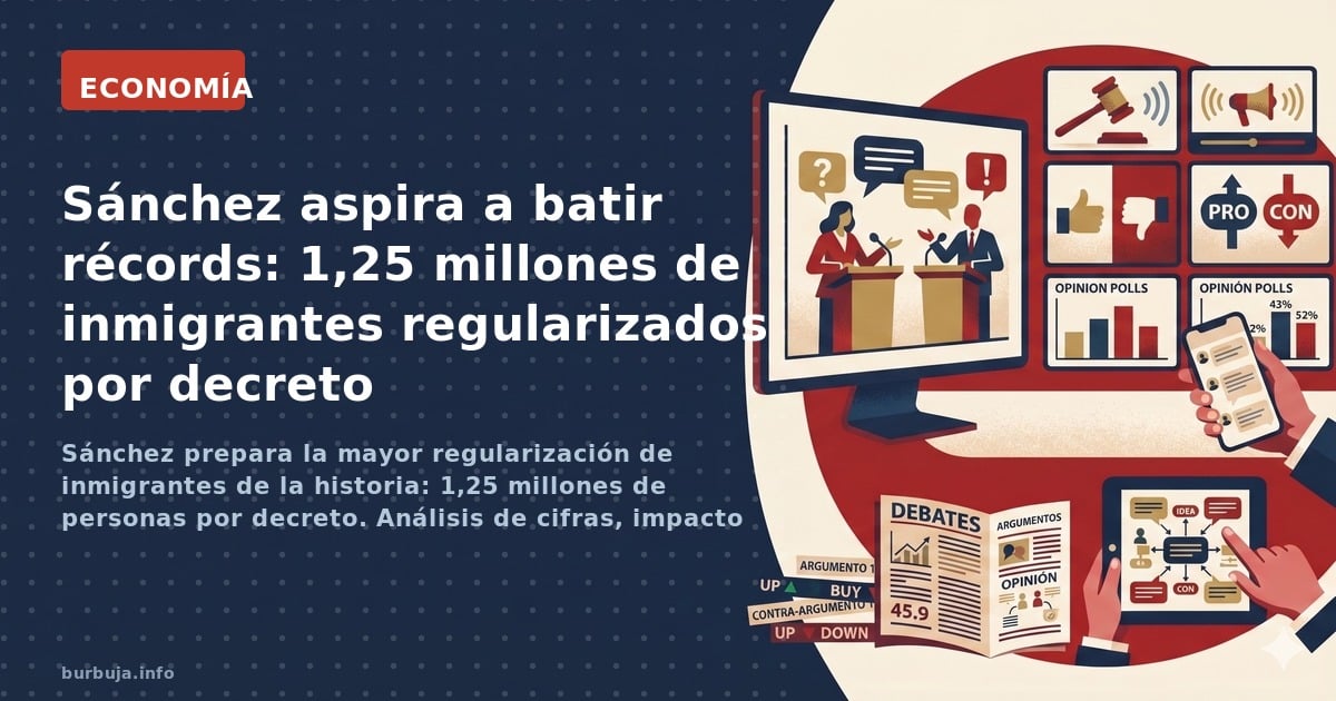 Sánchez prepara la mayor regularización de inmigrantes de la historia: 1,25 millones de personas por decreto. Análisis de cif