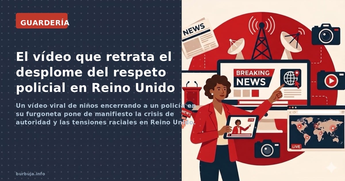 Un vídeo viral de niños encerrando a un policía en su furgoneta pone de manifiesto la crisis de autoridad y las tensiones rac