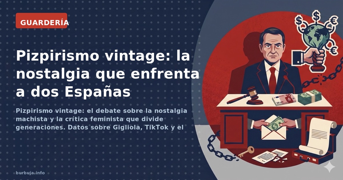 Pizpirismo vintage: el debate sobre la nostalgia machista y la crítica feminista que divide generaciones. Datos sobre Gigliol