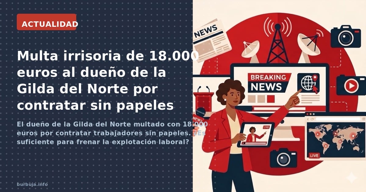 El dueño de la Gilda del Norte multado con 18.000 euros por contratar trabajadores sin papeles. ¿Es suficiente para frenar la