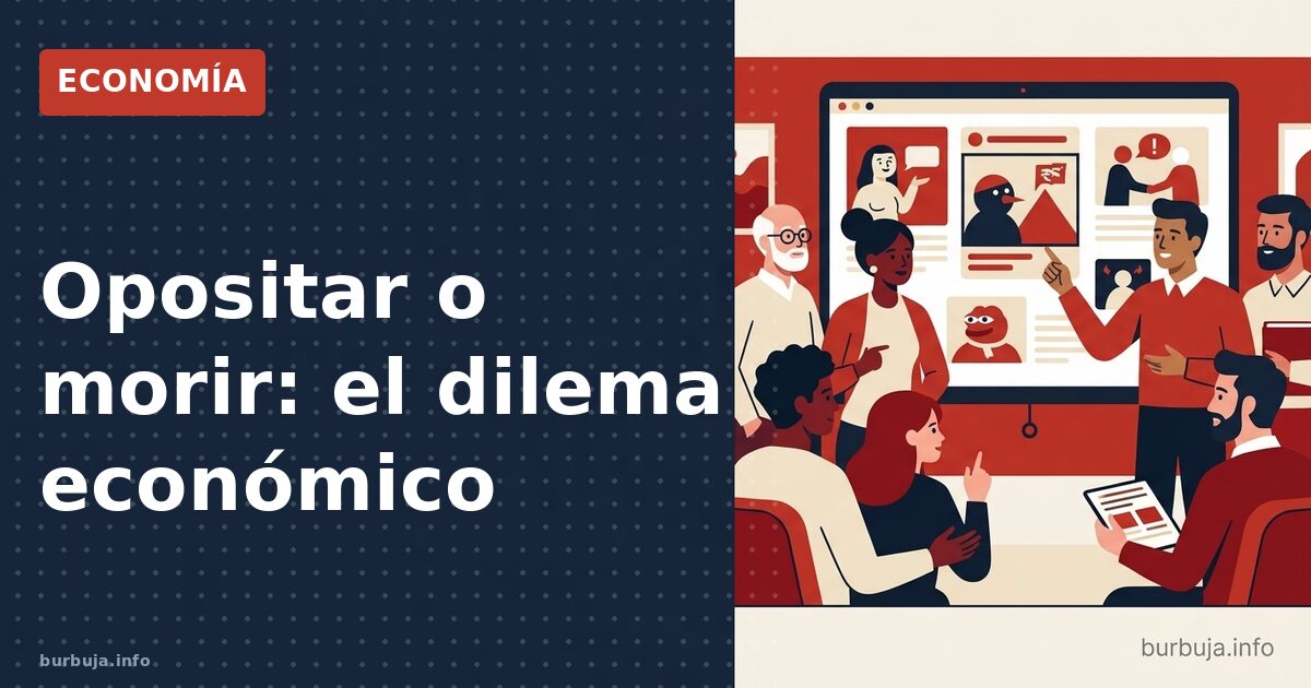 Opositar o morir: el dilema económico