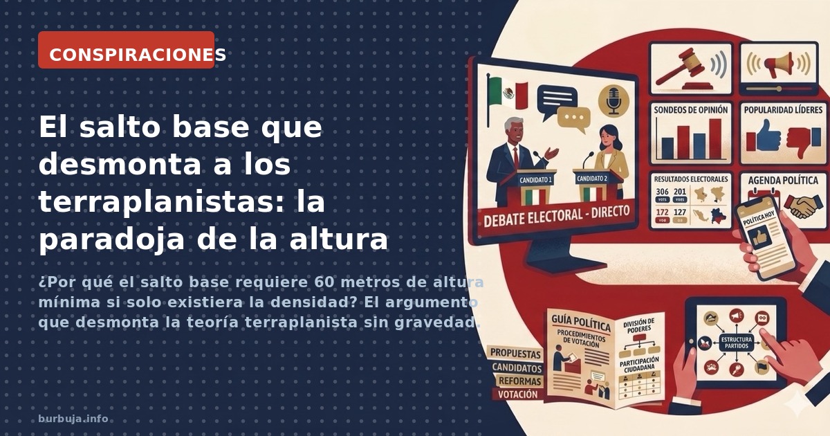 ¿Por qué el salto base requiere 60 metros de altura mínima si solo existiera la densidad? El argumento que desmonta la teoría