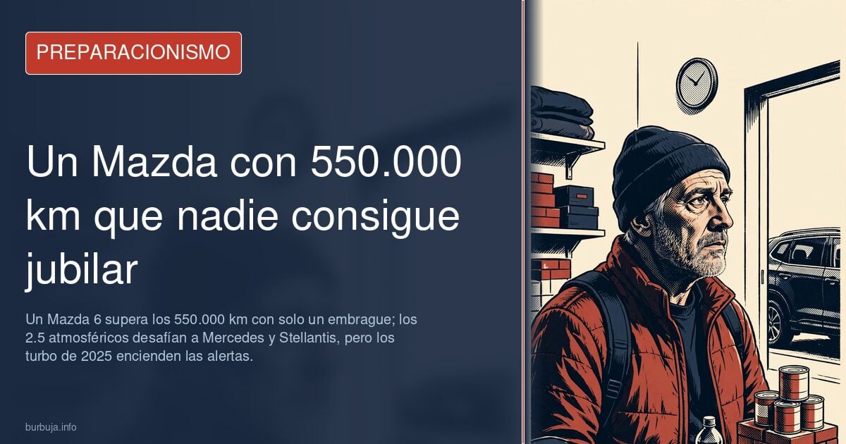 Mazda 3 en carretera con cuentakilómetros marcando 600.000 km, símbolo de la fiabilidad japonesa