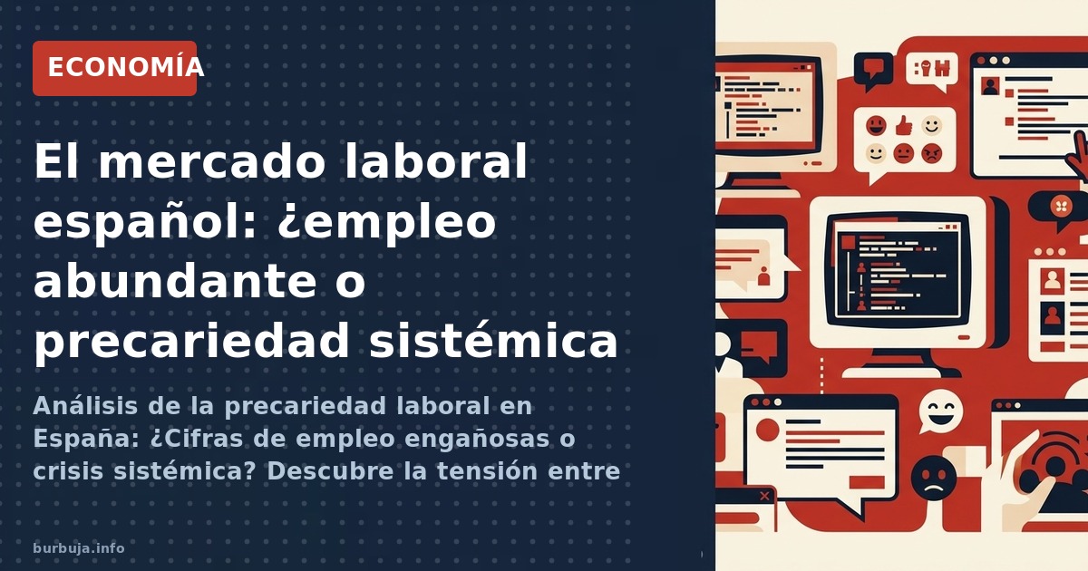 El mercado laboral español: ¿empleo abundante o precariedad sistémica